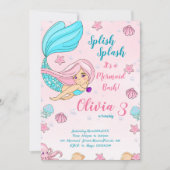 Invitation de la fête magique sous la mer (Devant)