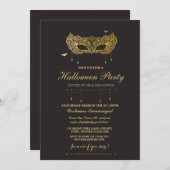 Invitation de la fête Masquerade Masquerade Mask N (Devant / Derrière)