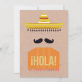 Invitation de la fête mexicaine Fiesta (Devant)