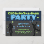 Invitation de la fête noire pour les enfants (Dos)