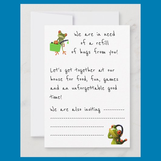 Invitation de la fête "Nous avons besoin de plus d