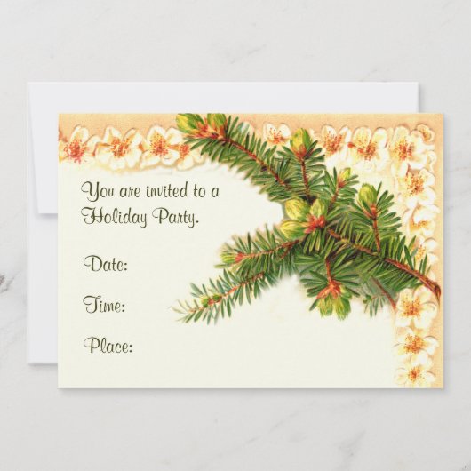 Invitation de la fête Orange Blossoms (Dos)