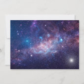 Invitation De La Fête Orange Cat In Space (Dos)