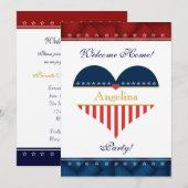 Invitation de la fête patriotique américaine de bi (Devant / Derrière)