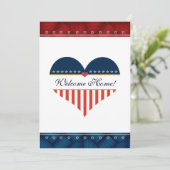 Invitation de la fête patriotique américaine de bi (Debout devant)