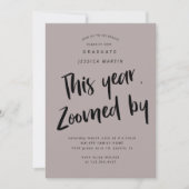 invitation de la fête photo de la remise de diplôm (Devant)