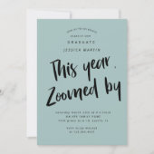 invitation de la fête photo de la remise de diplôm (Devant)