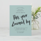 invitation de la fête photo de la remise de diplôm (Debout devant)