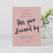 invitation de la fête photo de la remise de diplôm (Debout devant)