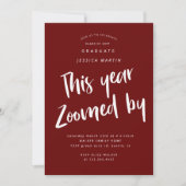 invitation de la fête photo de la remise de diplôm (Devant)