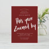 invitation de la fête photo de la remise de diplôm (Debout devant)