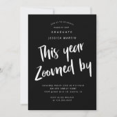 invitation de la fête photo de la remise de diplôm (Devant)