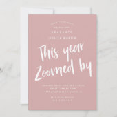 invitation de la fête photo de la remise de diplôm (Devant)