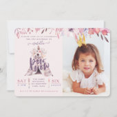 invitation de la fête photo de l'anniversaire de t (Devant)