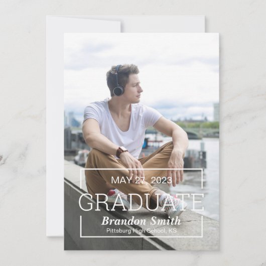 Invitation de la fête photographique du secondaire (Devant)