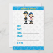 Invitation de la fête pirate (Dos)
