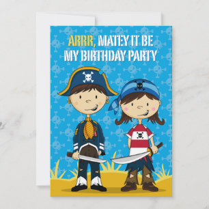 Invitation de la fête pirate