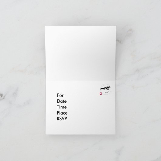 Invitation de la fête pirate (Intérieur)