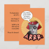 Invitation de la fête pirate (Devant / Derrière)