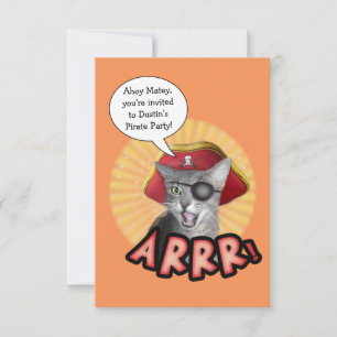 Invitation de la fête pirate