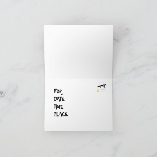 Invitation de la fête pirate (Intérieur)