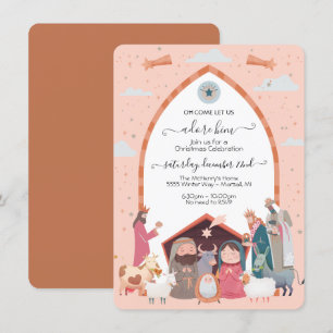 Invitation de la fête religieuse de la Nativité de