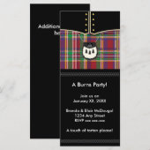 Invitation de la fête Robbie Burns contemporain (Devant / Derrière)