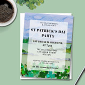 Invitation de la fête Shamrock de la Saint Patrick