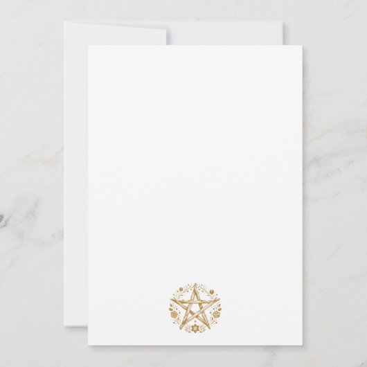 Invitation de la fête solstice d'hiver (Dos)