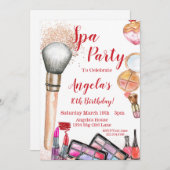 Invitation de la fête spa, 10e anniversaire modifi (Devant / Derrière)