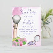 Invitation de la fête spa, Invitation d'anniversai (Debout devant)