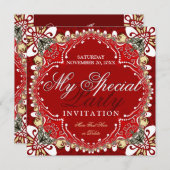 Invitation de la fête spéciale de Bohême rouge (Devant / Derrière)