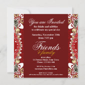 Invitation de la fête spéciale de Bohême rouge (Dos)