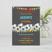 Invitation de la fête sportive éditable pour enfan (Debout devant)