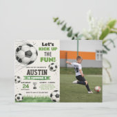 Invitation de la fête sportive éditable pour garço (Debout devant)