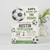 Invitation de la fête sportive éditable pour garço (Debout devant)