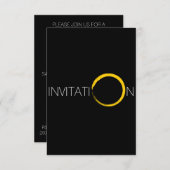 Invitation de la fête surprise Vip Invitation (Devant / Derrière)