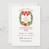 Invitation de la fête traditionnelle de Noël (Devant)