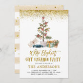 Invitation de la fête White Elephant (Devant / Derrière)