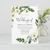 Invitation de la feuille verte de courge blanche m (Debout devant)