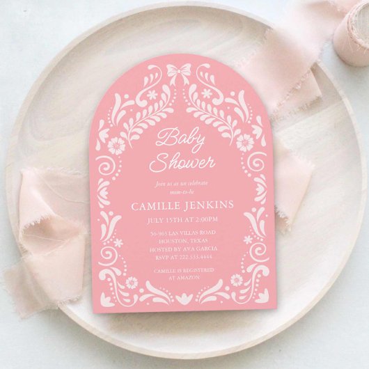 Invitation de la Fiesta Mexicaine Baby shower Arch