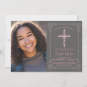 Invitation de la Fille avec photo (Devant)