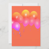 Invitation de la fille de la fête d'adoption (Dos)