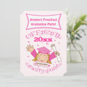 Invitation de la Fille de la fête de graduation (Debout devant)