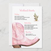 Invitation de la fille Dernière Rodéo Bachelorette (Dos)