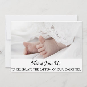 Invitation de la fille du baptême