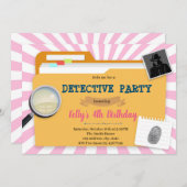 Invitation de la fille du détective (Devant / Derrière)