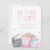 Invitation de la Fille du Film Party (Devant)