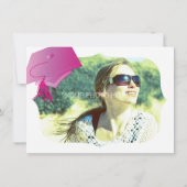 Invitation de la Fille Pink Graduation Party (Dos)