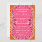 Invitation de la Fille Romance Fête des mariées ro (Dos)
